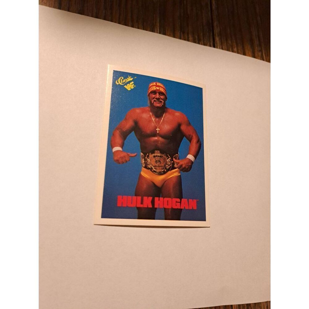Vintage 1990 WWF Hulk Hogan Trading Card #1 Classic Titan Sports